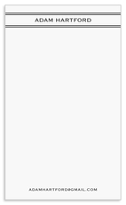 Double Rules Jotter Cards