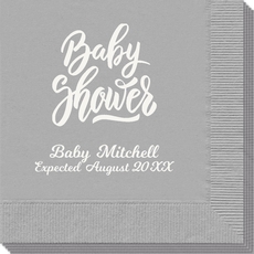 Handwritten Baby Shower Napkins