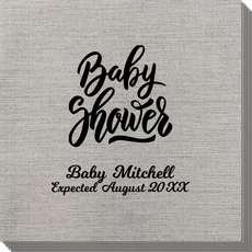 Handwritten Baby Shower Bamboo Luxe Napkins