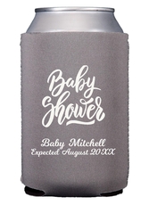 Handwritten Baby Shower Collapsible Huggers