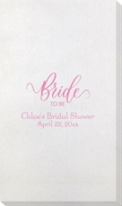 Bride To Be Swish Bamboo Luxe Guest Towels