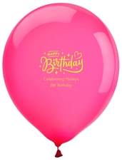 Happy Birthday Twinkles Latex Balloons