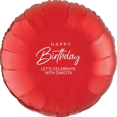 Happy Birthday Sophisticate Mylar Balloons