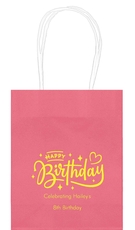 Happy Birthday Twinkles Mini Twisted Handled Bags