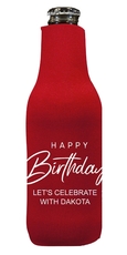 Happy Birthday Sophisticate Bottle Huggers