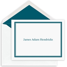 Simple Frame Folded Note Cards - Raised Ink