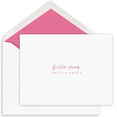 Handwritten Sentiment of Choice Folded Note Cards - Raised Ink