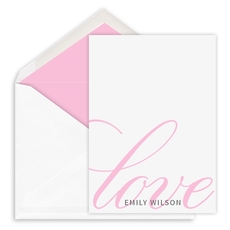 Pastel Greetings Love Petite Flat Notes