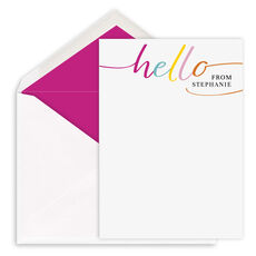 Sweet Hello Greeting Petite Flat Notes