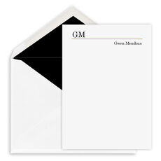 Executive Initials Petite Flat Note Cards