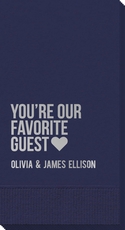 You're Our Favorite Guest with Heart Guest Towels