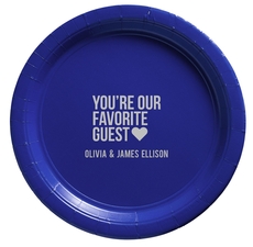 You're Our Favorite Guest with Heart Paper Plates