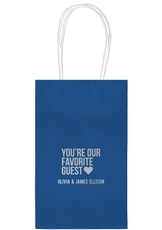 You're Our Favorite Guest with Heart Medium Twisted Handled Bags