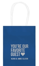 You're Our Favorite Guest with Heart Mini Twisted Handled Bags