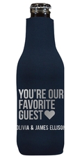 You're Our Favorite Guest with Heart Bottle Huggers