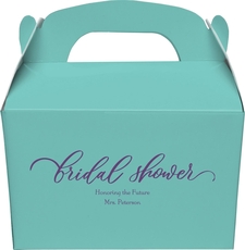 Bridal Shower Swish Gable Favor Boxes