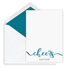 Script Cheers Petite Flat Note Cards