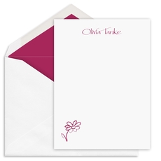 Little Daisy Flat Note Cards - Raised Ink