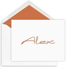 Alex Folded Note Cards - Letterpress