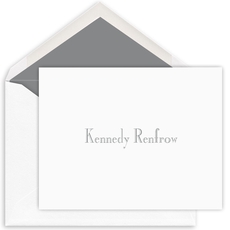 Alexander Folded Note Cards - Letterpress