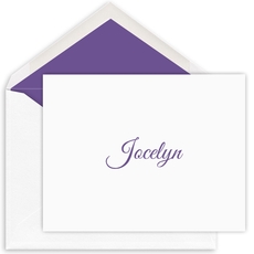 Jocelyn Folded Note Cards - Letterpress