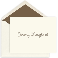 Wendy Folded Note Cards - Letterpress