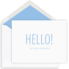 Cheerful Greetings Folded Note Cards - Letterpress