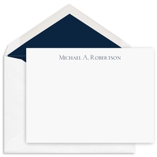 Chanteuse Flat Note Cards - Raised Ink