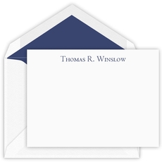 Simply Elegant Flat Correspondence Cards - Letterpress