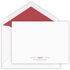 Bold Signature Flat Note Cards - Letterpress