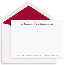 Script Name Flat Note Cards