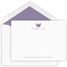 Butterfly Flat Note Cards - Letterpress