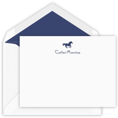 Stallion Flat Note Cards - Letterpress