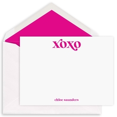 Yours Truly XOXO Flat Note Cards