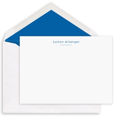 Underlined with Choice of Typeface Flat Note Cards