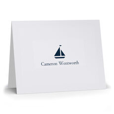 Sailboat Folded Note Cards