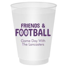 Friends and Football Shatterproof Cups