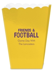 Friends and Football Mini Popcorn Boxes