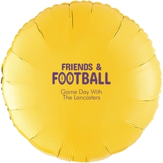 Friends and Football Mylar Balloons