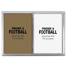 Friends and Football Double Deck Playing Cards