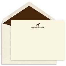 Animal Motif of Choice Flat Note Cards - Raised Ink