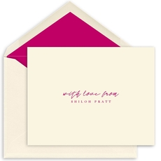 Handwritten Sentiment of Choice Folded Note Cards