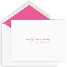 Handwritten Sentiment of Choice Folded Note Cards - Letterpress