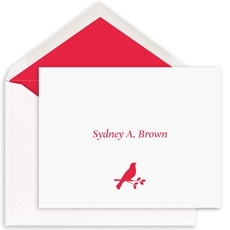 Bird Motif Folded Note Cards