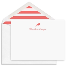 Bird Flat Note Cards - Raised Ink