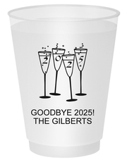 2025 New Years Glasses Shatterproof Cups