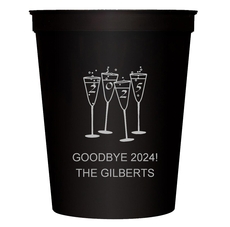 2025 New Years Glasses Stadium Cups