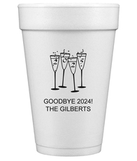 2025 New Years Glasses Styrofoam Cups