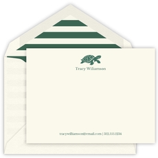 Turtle Flat Note Card - Letterpress