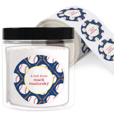 Baseball Gift Stickers in a Jar